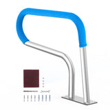 Pool Handrail, 32 x 23 inch Pool Railing, Stainless Steel with Base Plate for Indoor/Outdoor Pools,Swimming Pool Safety Railing for Decks,Rust-Proof Grab Bar with Grip CoverAccessories for Spas