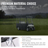 Golf Cart Enclosure 86, 4-Person Golf Cart Cover, 4-Sided Fairway Deluxe, 300D Waterproof Driving Enclosure with Transparent Windows, Fit for 4-Seat EZGO, Club Car, Yamaha Carts