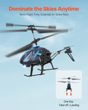 RC Helicopter, 2.4GHz Flying Remote Control Helicopter, 3.5 Channel RC Airplane for Kid, 16 Mins Flight Time, Altitude Hold, One-Key Takeoff/Landing  LED Lights, Toys for Kids Ages 8 and up