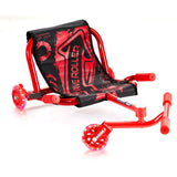 Ride on Scooter, Load Capacity of 132 lbs, Swing Side-to-Side for Amazing Ride Powered by Zig-Zag Motion, Ride on Drifting Toy for Ages 4+, Rides on Any Hard Surface for Indoor  Outdoor, Red