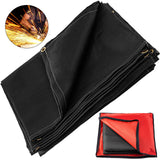 Welding Blanket, 10 x 10 Foot Fiberglass Blanket, Up To 550 C Heat-Resistant Fire Retardant Blanket with Premium Brass Grommets