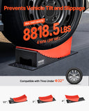 Camper Levelers, 2 Pcs RV Leveling Blocks, up to 8818.5lbs Camper Wheel Chocks, Max. 4in Leveling Height Heavy Duty Curved Levelers, RV Camper Leveler Kit with Anti-Slip Mat Carrying Bag Level