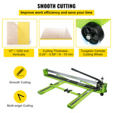 Tile Cutter 47 Inch, Manual Tile Cutter All-Steel Frame,Tile Cutting Machine with Laser Guide and Bonus Spare Cutter,Tile Cutter Hand Tool for Precision Cutting Porcelain Ceramic Floor Tiles