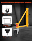 4-Pack Scaffold Outriggers, 1000 lbs Total Load Capacity Baker-Style Scaffolding Accessory with Swivel Casters, Carbon Steel Scaffold Wheel System with Rust Proof Galvanized Surface, Yellow