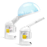 Hair Steamer, 2-in-1 Professional Hair  Facial Steamer with Detachable Bonnet Hood, Nano Ionic  UV Ozone Face Steamer with 360 Rotatable Sprayer for Salon Spa Home Beauty