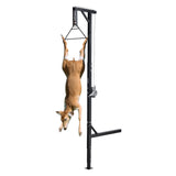 Truck Hitch Game Hoist, 400 lbs Load Capacity, Hunting Deer Hoist with 2-inch Receiver, 360-Degree Swivel Shaft  Adjustable Height, Includes Gambrel Winch for Skinning  Cleaning Game