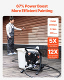 Stand Airless Paint Sprayer, 3000PSI 750W Efficient Electric Airless Sprayer,for Home Interior and Exterior Furniture and Fences, Handheld Paint Sprayers, Fine and Even Painting Effect