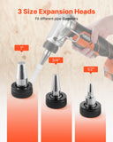 Cordless Tube Expander, 20V Max Electric Tubing Expansion Tool for 1/2in, 3/4in, 1in PEX-A Pipes, 22000RPM Pipe Expander with 3 Expanding Head, 2pcs 2AH Battery, Fast Charger  Carrying Case