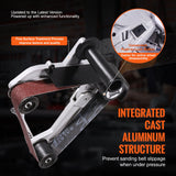 Belt Sander Adapter for Angle Grinder, Pipe or Tube Sanding Attachment with 5/8-11in Imperial Thread and 10PCS Sanding Belts, Belt Sander Attachment Pipe Polishing Adapter for Rust Removal