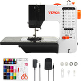 Sewing Machine, Portable Sewing Machine for Beginners with 38 Built-in Stitches  Reverse Sewing, Dual Speed Sewing Machine with Extension Table Foot Pedal, Accessory Kit Family Home Travel