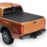 Soft Roll-Up Truck Bed Tonneau Cover, Compatible with 2014-2025 Chevy Silverado/GMC Sierra 1500  2014-2019 2500 3500 HD, Fits 6.5 ft (6 ft 7 in/79 in) Bed, PVC Tonneau Cover with Aluminum Bars
