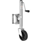 Trailer Jack with Wheel, 1000 lbs Load Capacity, Heavy Duty Swivel Boat Trailer Jack with PP Single Wheel  Ergonomic Handle, 10-inch Lift, Fit for RVs, Boats, Horse Trailers, Utility Trailers