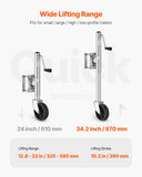 Trailer Jack with Wheel, 1000 lbs Load Capacity, Heavy Duty Swivel Boat Trailer Jack with PP Single Wheel  Ergonomic Handle, 10-inch Lift, Fit for RVs, Boats, Horse Trailers, Utility Trailers
