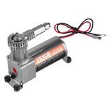 Air Shock Controller Kit, 12V 100PSI On Board Air Compressor System, Air Ride Suspension Compressor Kit with Single Path System, Pressure Gauge  Air Line for Trucks Vans