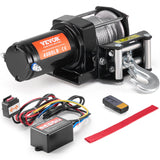 Electric Winch, 4000 lb Line Pull Capacity, 12V DC ATV/UTV Winch with ¦µ3/16 in x 39 ft 7 Strands Steel Cable Roller Fairlead Wireless  Wired Remote Control, IP55 Waterproof for Towing UTV ATV