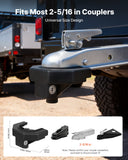 Trailer Hitch Lock Kit, Compatible with 2-5/16 in Couplers, Heavy-Duty Anti-Theft Trailer Ball Lock with 3 Keys  Padlock, Prying-Resistant  Impact-Resistant, Fits for RVs, Boats, Trailers