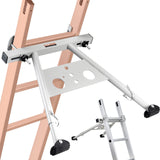 Ladder Stabilizer, Adjustable Feet Extension Ladder Standoff, Heavy Duty Wall Ladder Accessories for Roof Gutter, Easy to Use  Wide Adaptability  Anti-slip Rubber Feet, 330 lbs Weight Rating