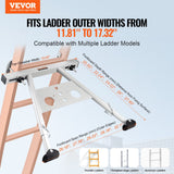 Ladder Stabilizer, Adjustable Feet Extension Ladder Standoff, Heavy Duty Wall Ladder Accessories for Roof Gutter, Easy to Use  Wide Adaptability  Anti-slip Rubber Feet, 330 lbs Weight Rating