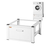 Laundry Pedestal 27in Wide 14.4in Height, Washer And Dryer Base Stand Platform Universal Fit 660lbs Capacity, Heavy Duty Multi-Functional Base for Washing Machine with Drawer  Rich Accessories