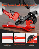 Portable Pipe Vise, Lightweight Aluminum Pipe Vise with 1/8in to 1-1/2in Clamping Capacity, Ideal for Onsite Plumbing Installation, Repair, and Maintenance