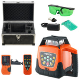 Laser Level, 2000ft, 360 Degree Self Leveling Green Cross Line Laser, 5 Rotation Speeds  4 Scanning Angles Adjustment, IP66 Waterproof Remote Control Manual Self-leveling Mode, Battery Included