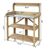 Garden Wooden Plant Bench Work Station
