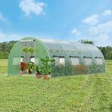 20 x 10 x 6.6 Feet Greenhouse with? Windows and Doors for Outdoor