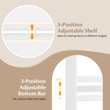 Over The Toilet Storage Cabinet with Double Doors and Adjustable Shelf