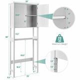 Over The Toilet Bathroom Storage Space Saver with Shelf