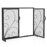 38 x 31 Inch Double Door Fireplace Screen