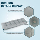 Indoor Outdoor Tufted Bench Cushion with Soft PP Cotton