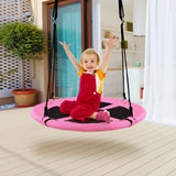 40 Inch Flying Saucer Tree Swing Indoor Outdoor Play Set