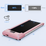 2.25 HP Walking Pad Treadmills with LED Display and Remote Control