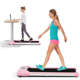 2.25 HP Walking Pad Treadmills with LED Display and Remote Control