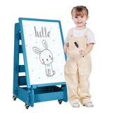 Multifunctional Kids' Standing Art Easel with Dry-Erase Board