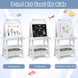 3-in-1 Double-Sided Storage Art Easel