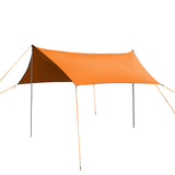 10 ft. x 10 ft. Portable Beach Canopy Tent Shelter with Sand Anchor Carry Bag, Orange