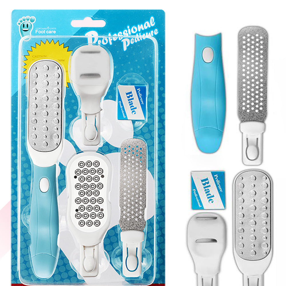5 PCS Professional Pedicure Rasp Foot File Cracked Skin Corns Callus Remover for Extra Smooth and Beauty Foot
