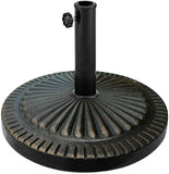 31.5 lbs. Outdoor Patio Umbrella Base in Antique Bronze