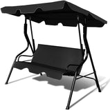3-Person Outdoor Patio Swing Chair with Removable Cushion and Coated Steel Frame