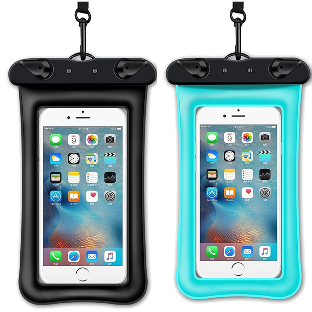 SUGIFT Waterproof Phone Case,Waterproof Phone Pouch Compatible for IOS and Android Devices-2 Pack