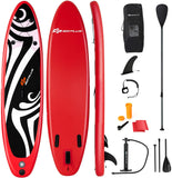 120 in. Inflatable Stand Up Paddle Board Surfboard with Pump Aluminum Paddle