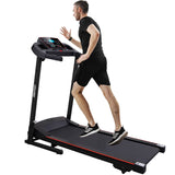 Multi-Functional LED Display Electric Folding Treadmill for Home Use, Easy To Assemble, Compact Treadmill With Cup Holder