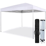 10 ft. x 10 ft. White Instant Canopy Pop Up Tent with Carry Bag