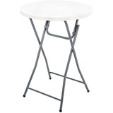 24 in. Round Plastic Folding Outdoor Picnic Table
