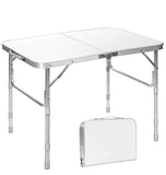 26 in. H Rectangle Aluminum Folding Portable Outdoor Picnic Table