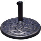 43 lbs. Resin Patio Umbrella Base in Antique Bronze