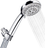 SUGIFT High Pressure 5-Setting Handheld Shower Head with Powerful Shower Spray against Low Pressure Water Supply Pipeline, Multi-functions, w/79 Hose, Bracket, Flow Regulator, Chrome Finish