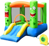 Multi-Color Bounce House with Carry Case and Blower