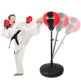 SKONYON Kids Punching Bag Adjustable Stand Boxing Gloves Boxing Set